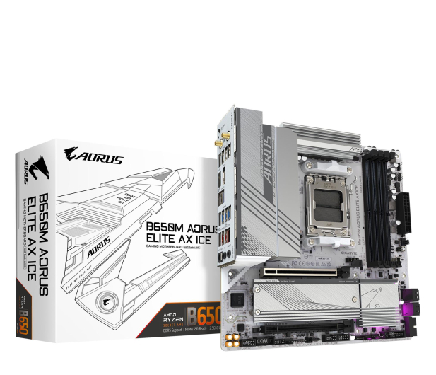 Gigabyte B650M AORUS ELITE AX ICE - 1324514 - zdjęcie